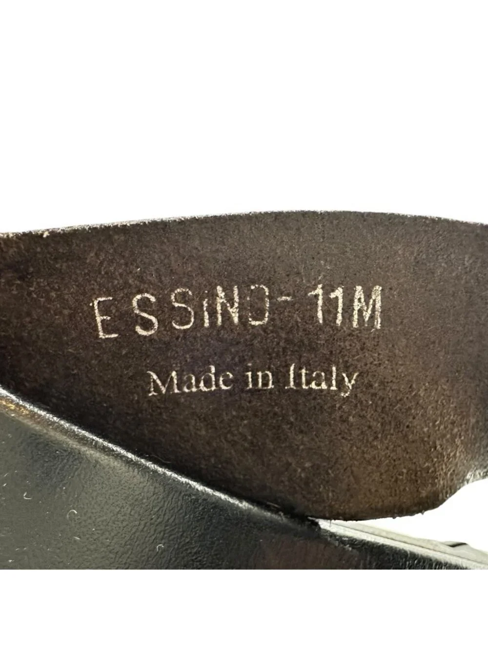 Bruno Magli Italian Black Leather Essino Thong Sandal 11 Flip Flop Made In Italy